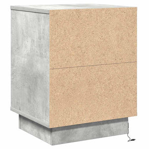 Nachttisch 2er Set Beton Grau