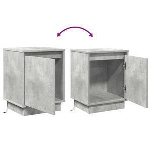 Nachttisch 2er Set Beton Grau
