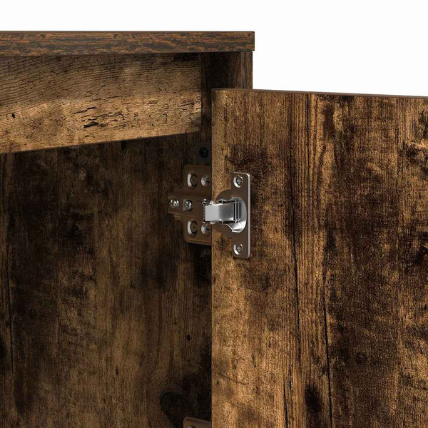 Nachttisch Geräucherte Eiche mit USB-LED