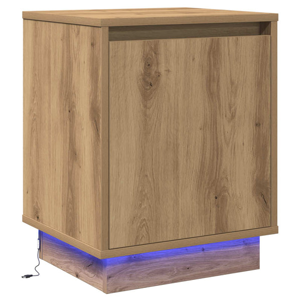 Nachttisch Artisan Eiche mit LED