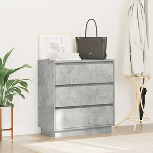Beton Grau Nachttisch mit LED