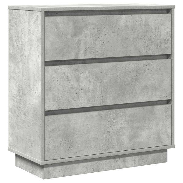 Beton Grau Nachttisch mit LED