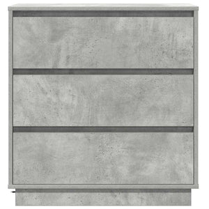 Beton Grau Nachttisch mit LED