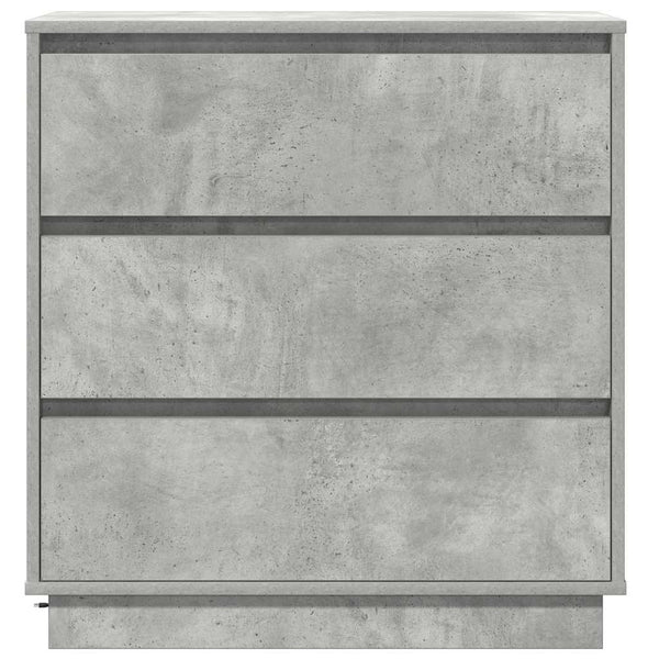 Beton Grau Nachttisch mit LED