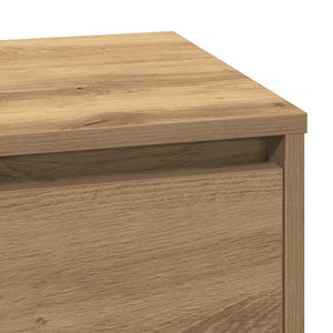 vidaXL Table de chevet Chêne Artisan 71 x 34,5 x 75 cm Bois d'ingénierie
