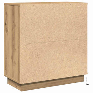 vidaXL Table de chevet Chêne Artisan 71 x 34,5 x 75 cm Bois d'ingénierie
