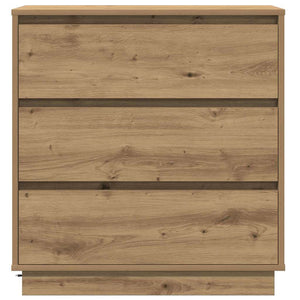 vidaXL Table de chevet Chêne Artisan 71 x 34,5 x 75 cm Bois d'ingénierie