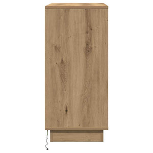 vidaXL Table de chevet Chêne Artisan 71 x 34,5 x 75 cm Bois d'ingénierie