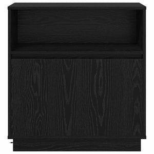 LED Sideboard Schwarz Eiche Optik 71 cm