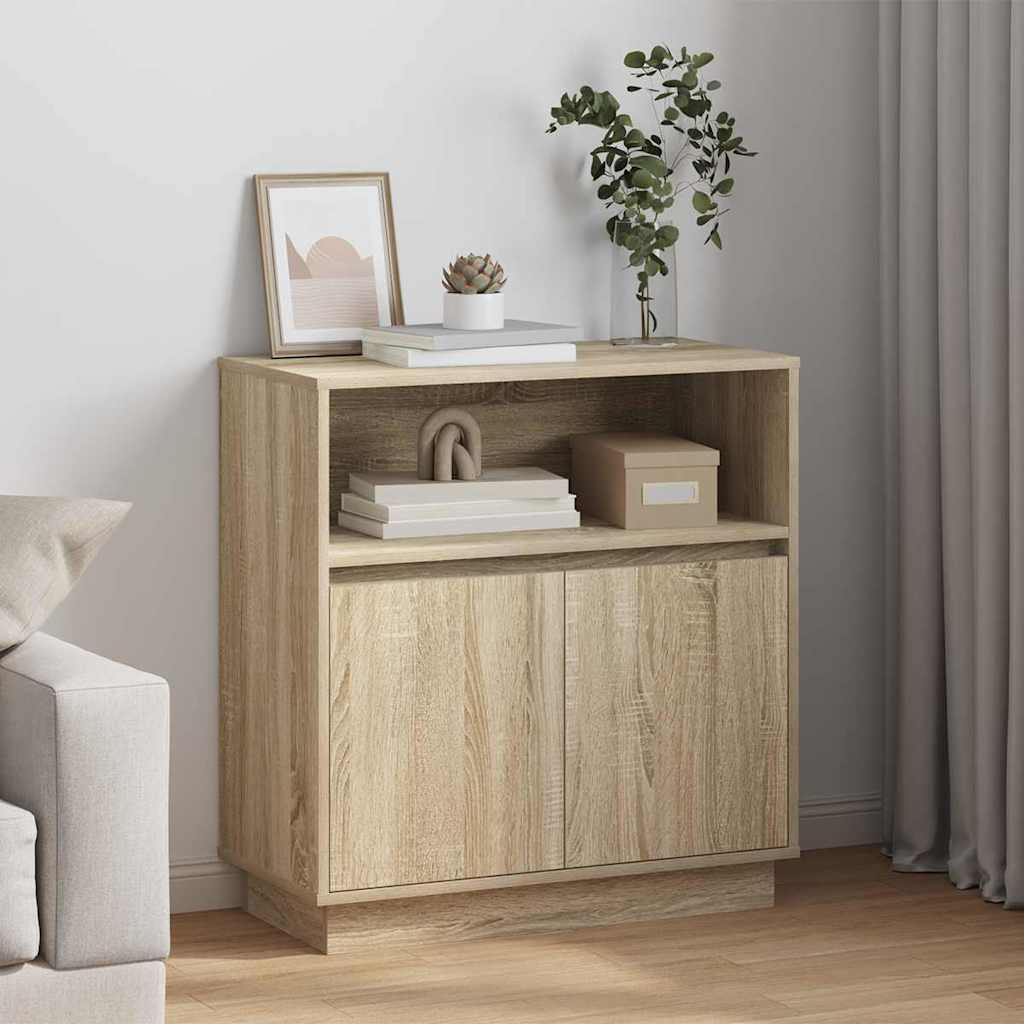 LED Sideboard Sonoma Eiche 71 cm