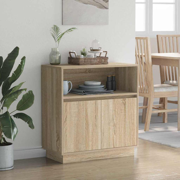 LED Sideboard Sonoma Eiche 71 cm