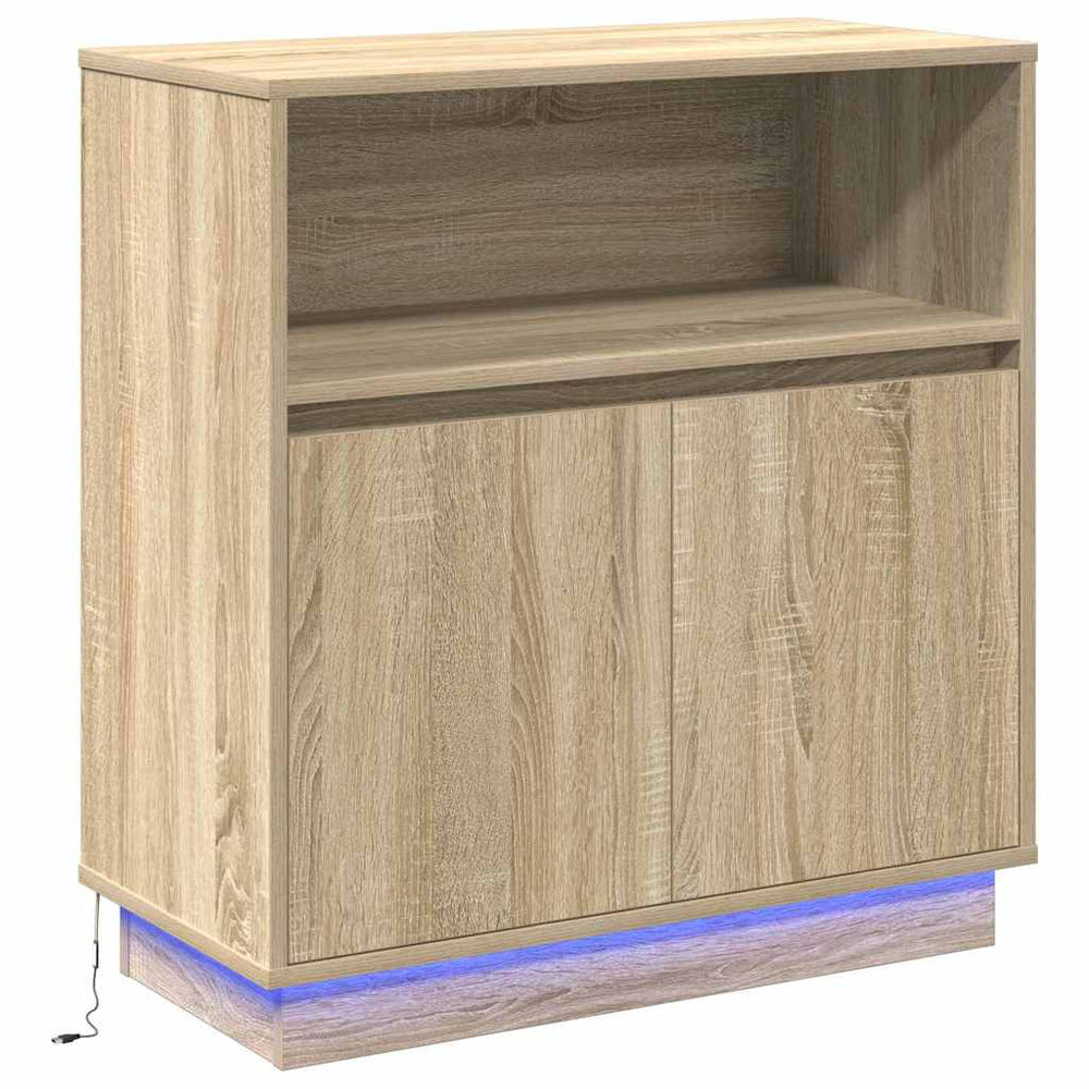 LED Sideboard Sonoma Eiche 71 cm