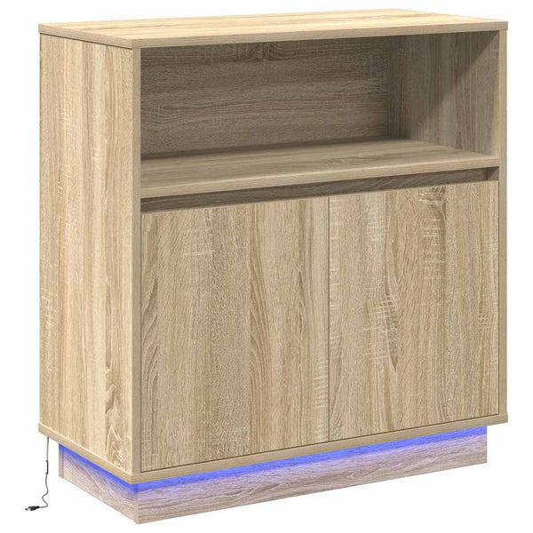 LED Sideboard Sonoma Eiche 71 cm