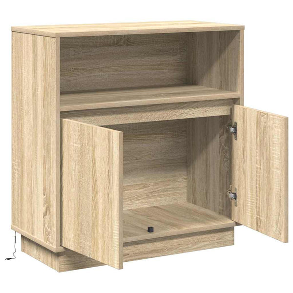 LED Sideboard Sonoma Eiche 71 cm