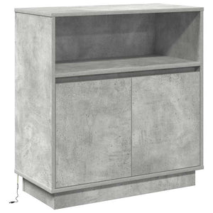 LED Sideboard Betongrau 71x34,5x75cm
