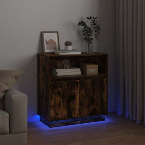 LED Sideboard Geräucherte Eiche 71 cm