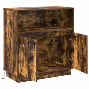 LED Sideboard Geräucherte Eiche 71 cm