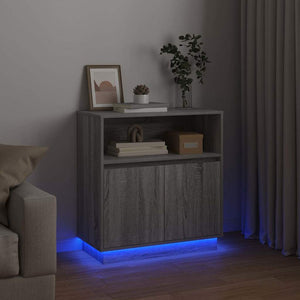 LED Sideboard Grau Sonoma 71x34,5x75cm
