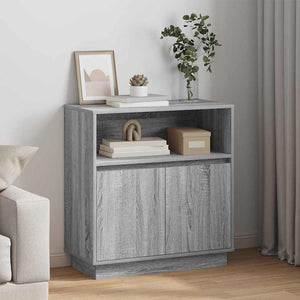 LED Sideboard Grau Sonoma 71x34,5x75cm