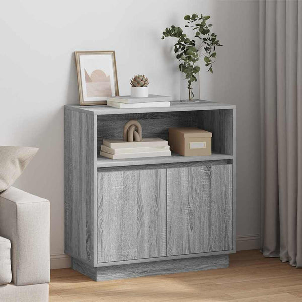 LED Sideboard Grau Sonoma 71x34,5x75cm