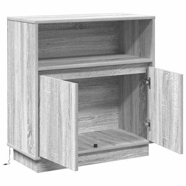 LED Sideboard Grau Sonoma 71x34,5x75cm
