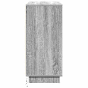 LED Sideboard Grau Sonoma 71x34,5x75cm