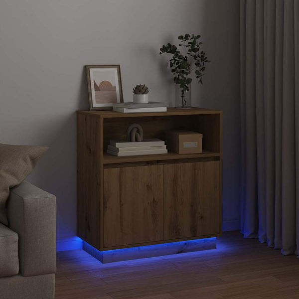 LED Sideboard Artisan Eiche 71 cm