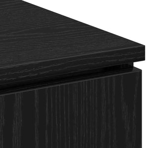TV-Schrank Schwarz Eichen-Optik 100 cm