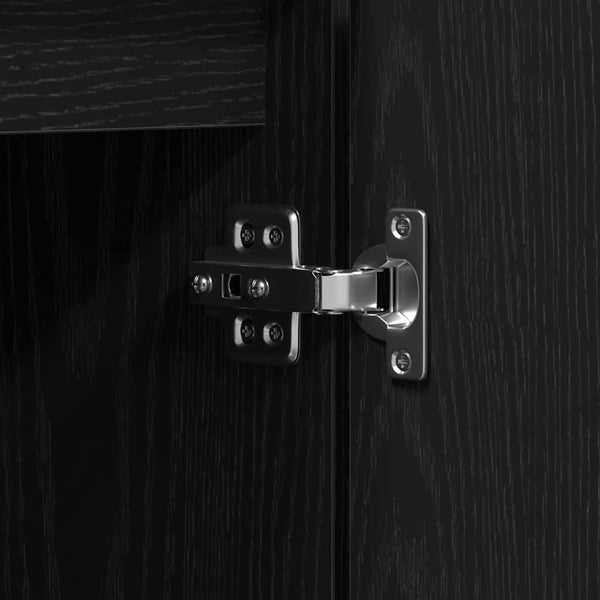 TV-Schrank Schwarz Eichen-Optik 100 cm