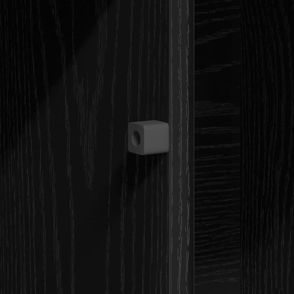 TV-Schrank Schwarz Eichen-Optik 100 cm