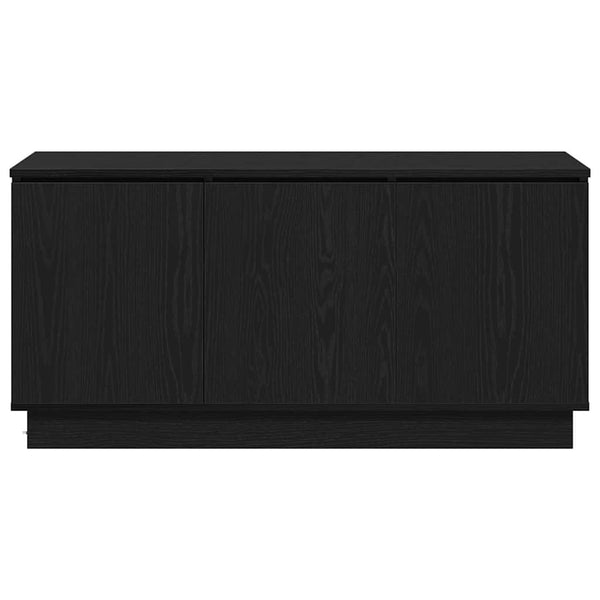 TV-Schrank Schwarz Eichen-Optik 100 cm
