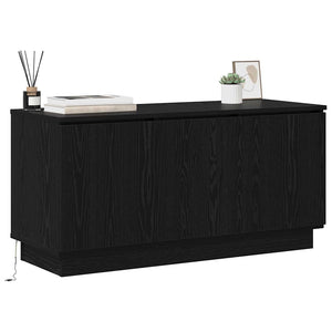 TV-Schrank Schwarz Eichen-Optik 100 cm