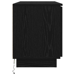 TV-Schrank Schwarz Eichen-Optik 100 cm