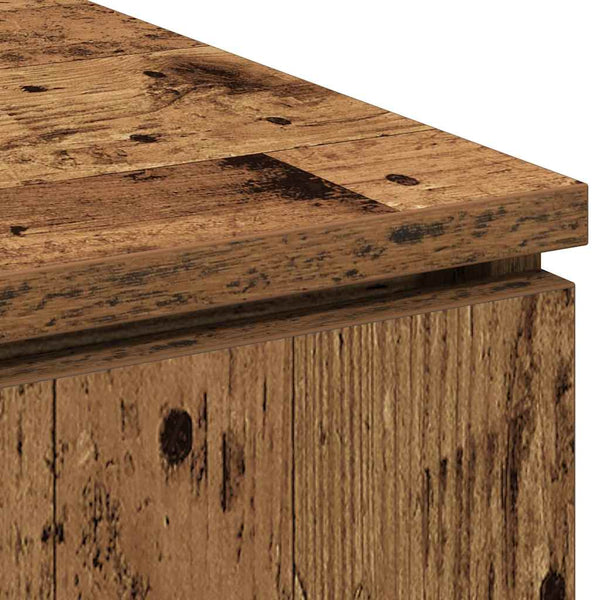 TV-Schrank Altholz 100 cm mit LED