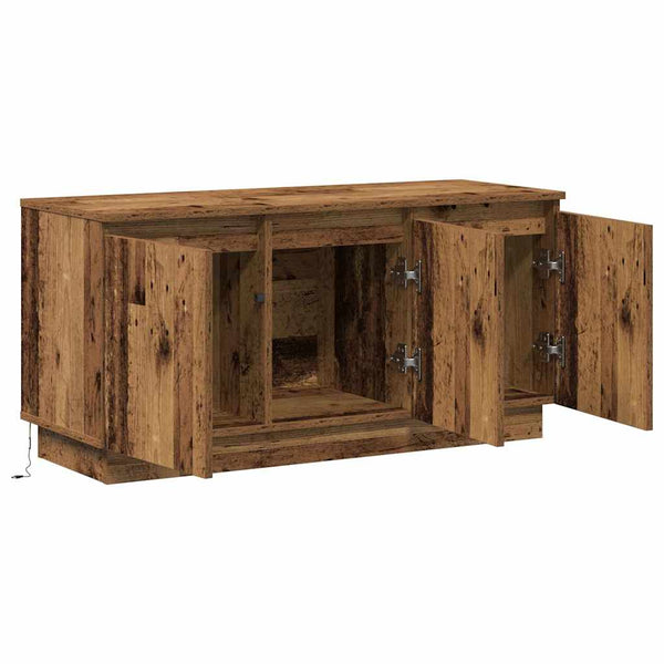 TV-Schrank Altholz 100 cm mit LED