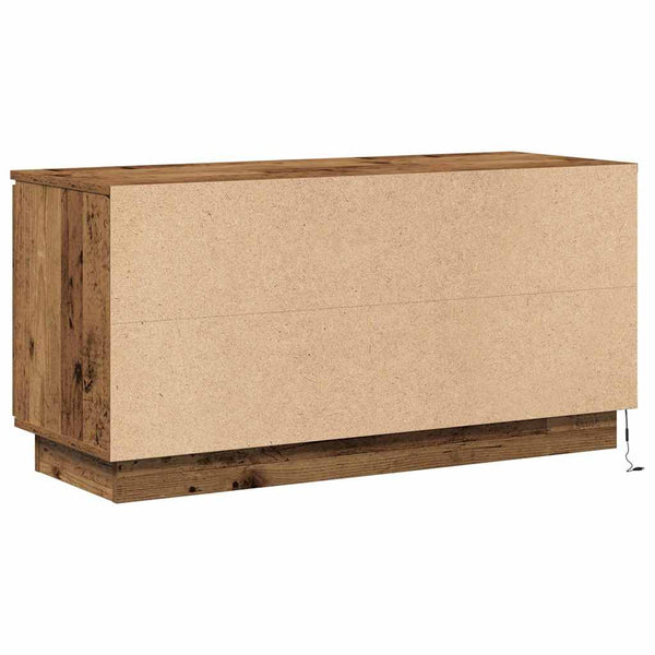 TV-Schrank Altholz 100 cm mit LED