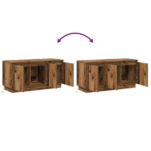 TV-Schrank Altholz 100 cm mit LED