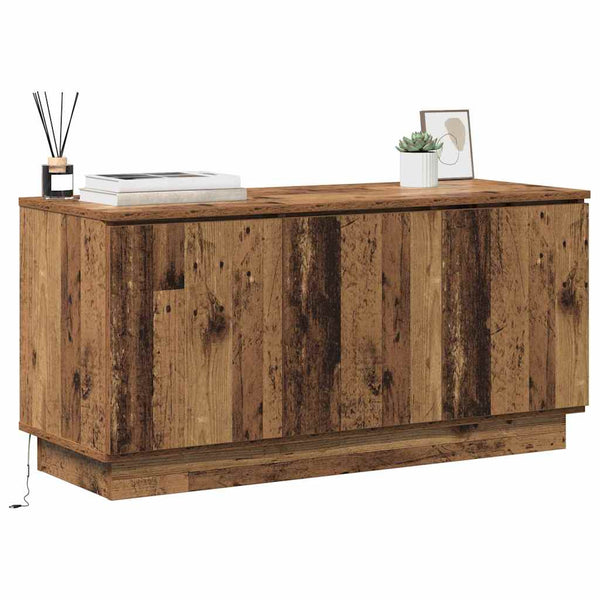 TV-Schrank Altholz 100 cm mit LED