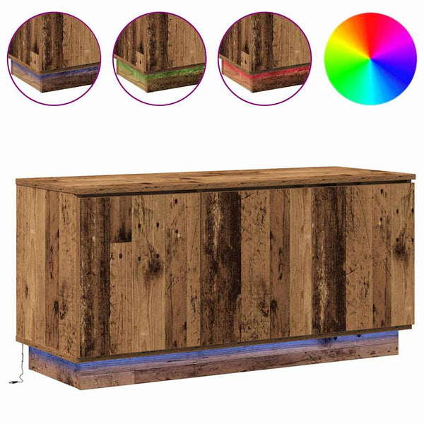 TV-Schrank Altholz 100 cm mit LED