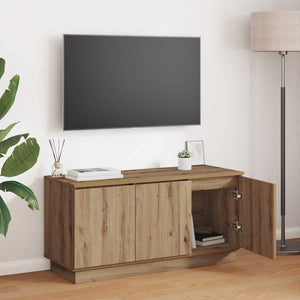 TV-Schrank Artisan Eiche 100cm mit LED