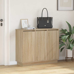 LED Sideboard Sonoma Eiche 90cm
