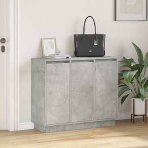 LED Sideboard Beton Grau 90 cm