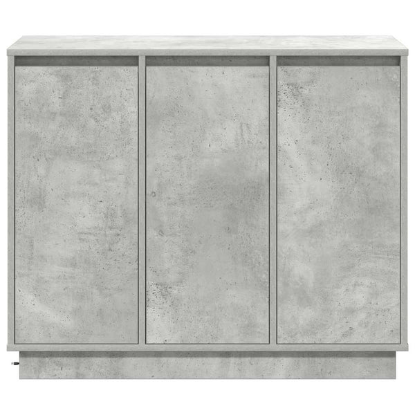 LED Sideboard Beton Grau 90 cm