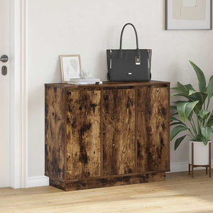 LED Sideboard Geräucherte Eiche 90cm