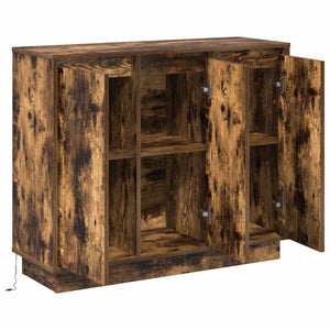 LED Sideboard Geräucherte Eiche 90cm