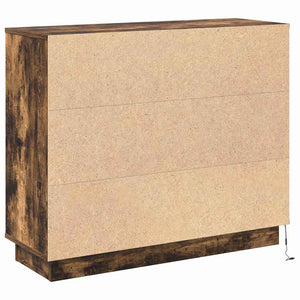 LED Sideboard Geräucherte Eiche 90cm