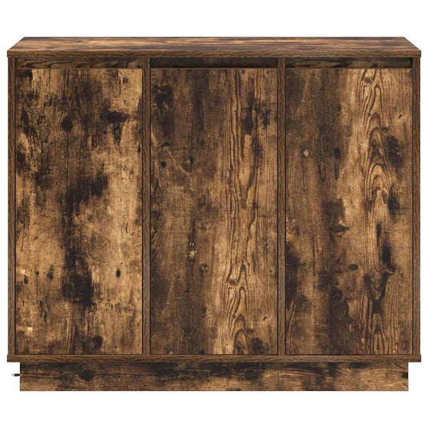 LED Sideboard Geräucherte Eiche 90cm