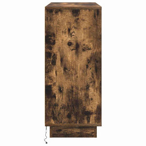 LED Sideboard Geräucherte Eiche 90cm