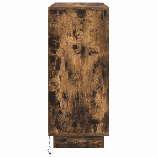 LED Sideboard Geräucherte Eiche 90cm