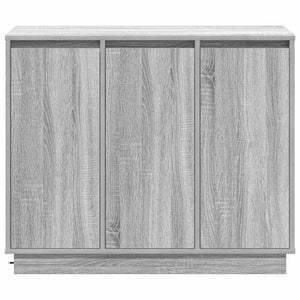 LED Sideboard Grau Sonoma 90 cm